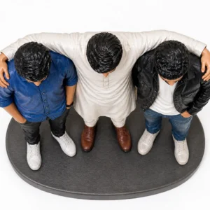 3d printed friends group miniature – 3 friends