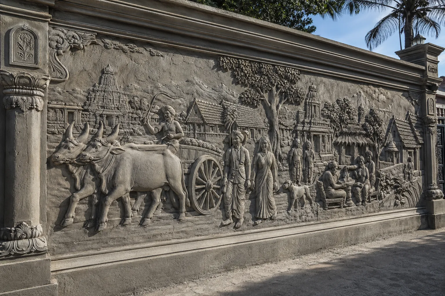 Cement Mural