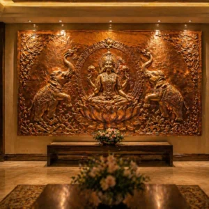 copper sheet metal mural (custom)