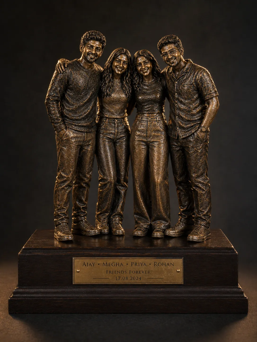 3d printed friends group miniature – 4 friends 3d printed friends group miniature – 4 friends