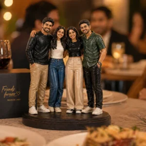 3d printed friends group miniature – 4 friends