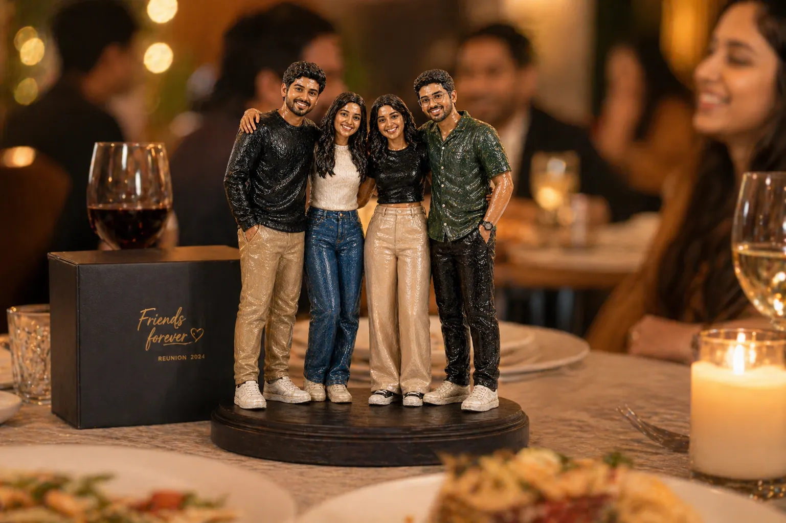 3d printed friends group miniature – 4 friends 3d printed friends group miniature – 4 friends