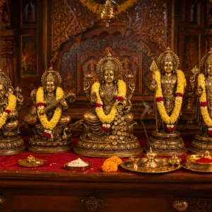 panchalogam pooja room set – 5 deity collection