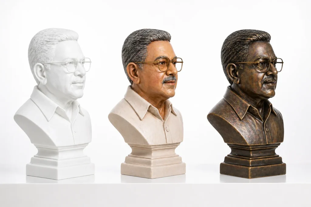 custom portrait sculpture – 3d printing