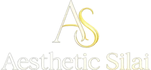 aesthetics silai logo white color